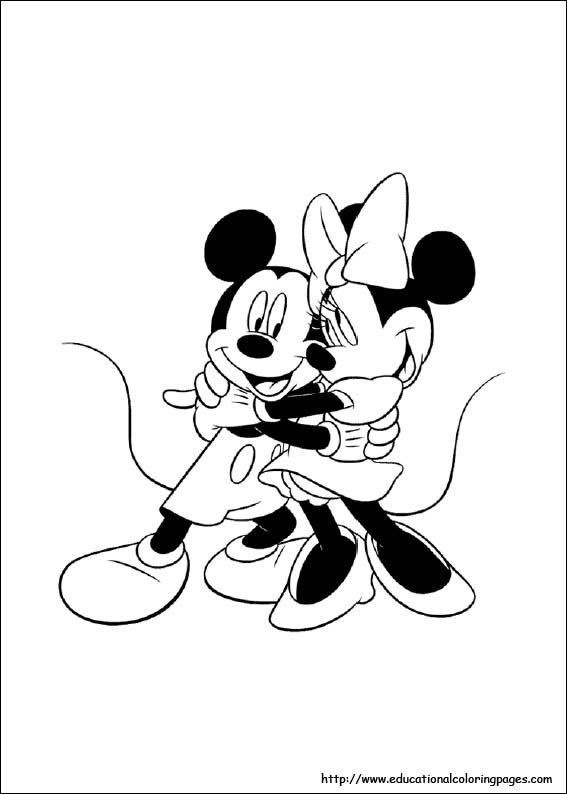 Minnie mouse coloring pages