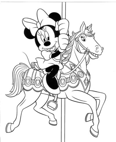 Minnie mouse coloring pages