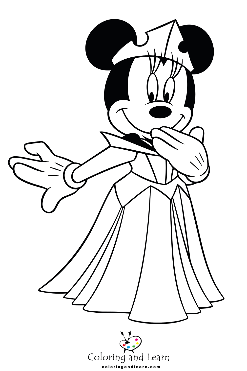 Minnie mouse coloring pages