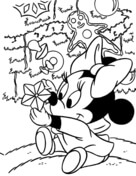 Minnie mouse coloring pages free coloring pages