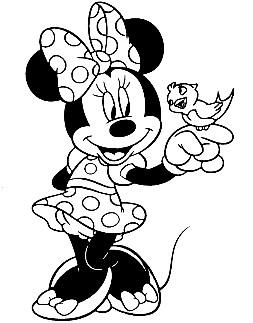 Minnie mouse coloring pages