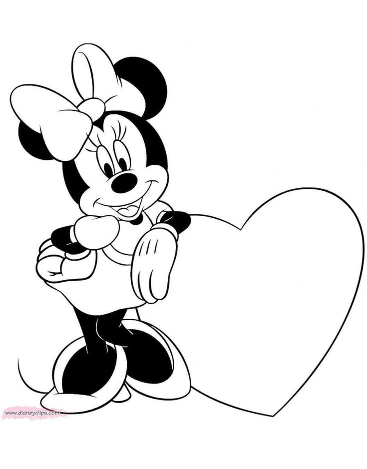 Amazing picture of mickey and minnie coloring pages