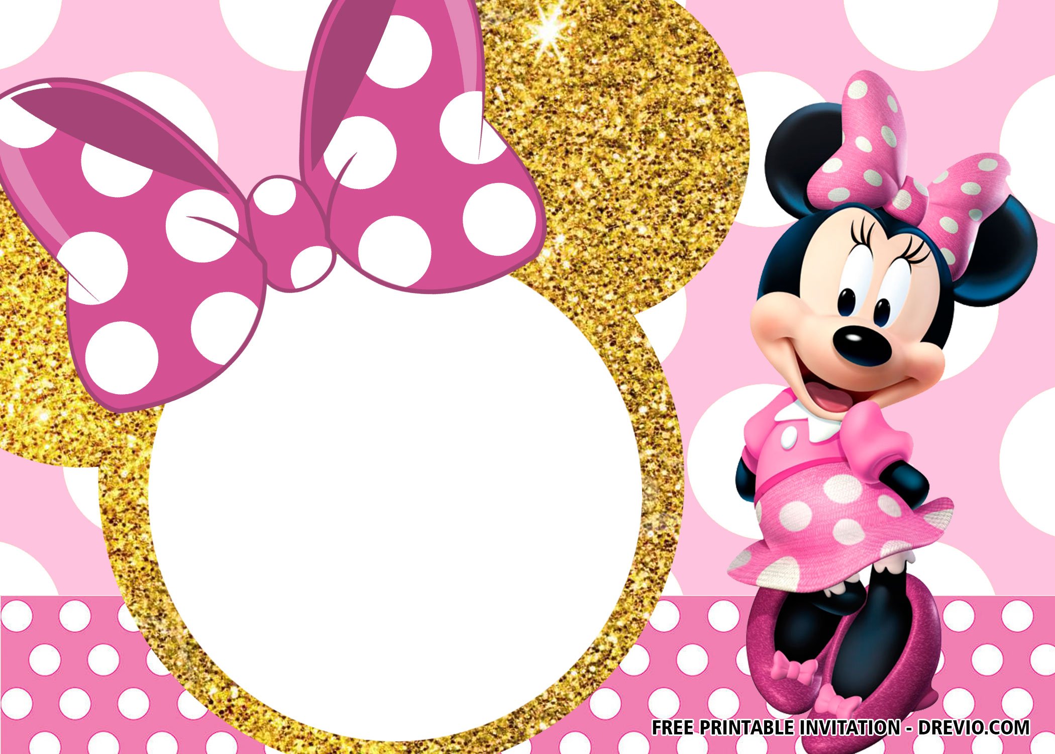 Free printable minnie mouse template
