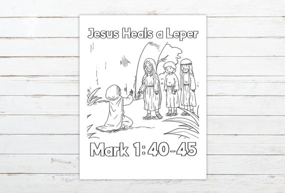 Miracles of jesus printable coloring pages page set