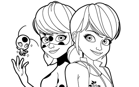 Miraculous ladybug coloring pages