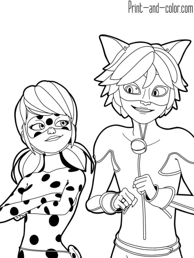 Discover the beauty of miraculous ladybug coloring pages