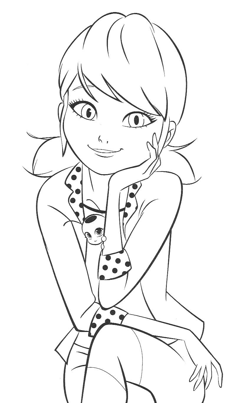 Miraculous ladybug coloring pages