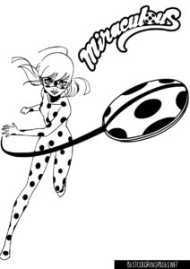 Miraculous ladybug coloring pages