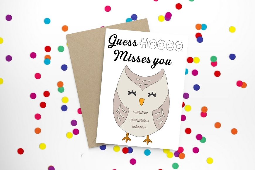 Free printable miss you cards to colour mum in the madhouse