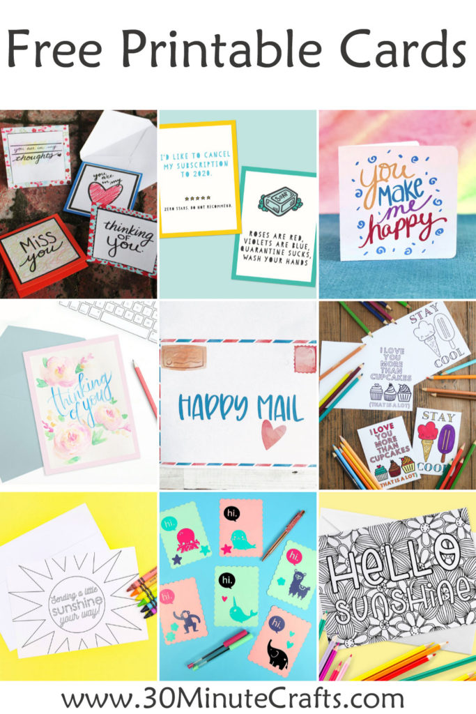 Printable thinking of you cards