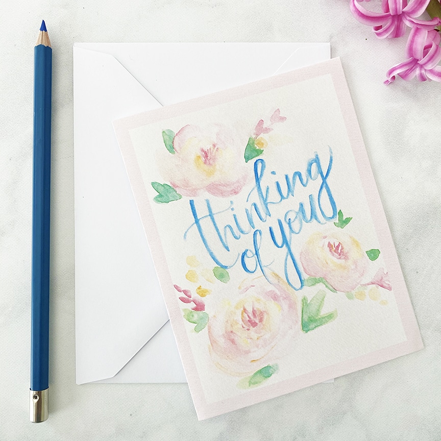 Printable thinking of you card