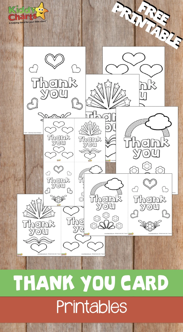 Thank you cards free printable kindweeks