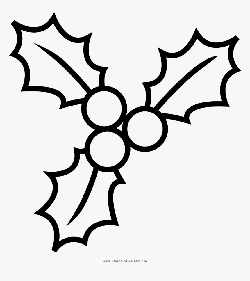 Mistletoe coloring page