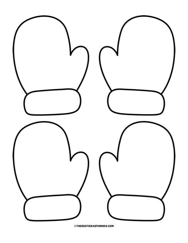 Mitten template free printables