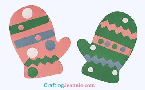 Mitten craft free template