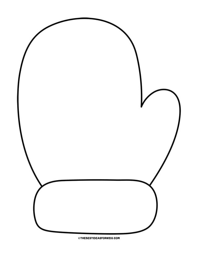 Mitten template free printables