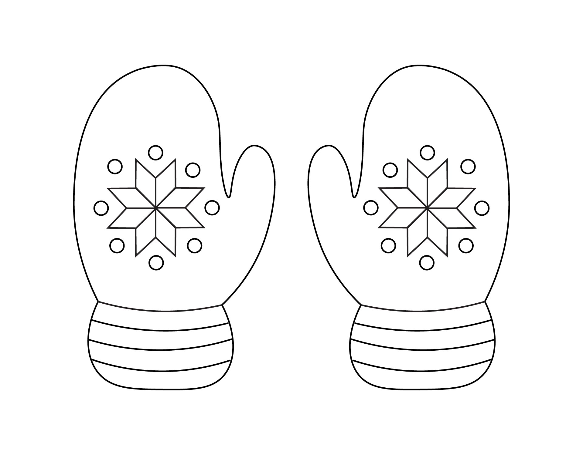 Best printable mitten pattern pdf for free at