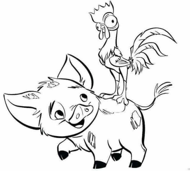 Printable moana coloring pages pdf