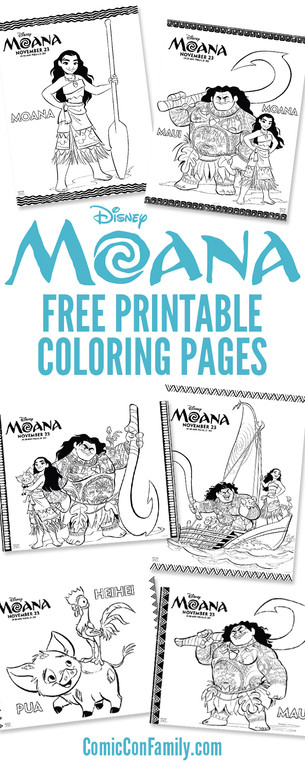 Free printables disney moana coloring pages â magic filled memories