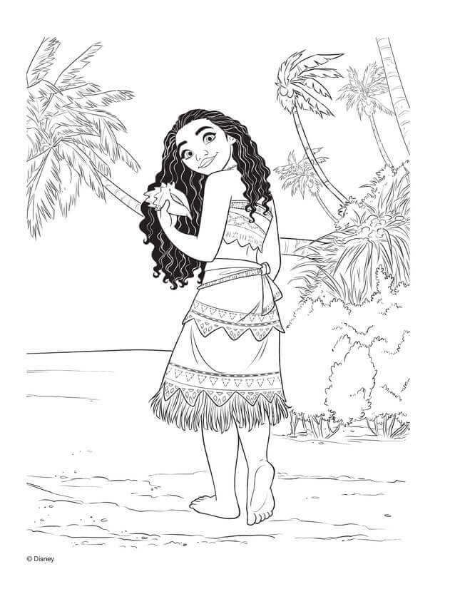 Printable moana coloring pages pdf