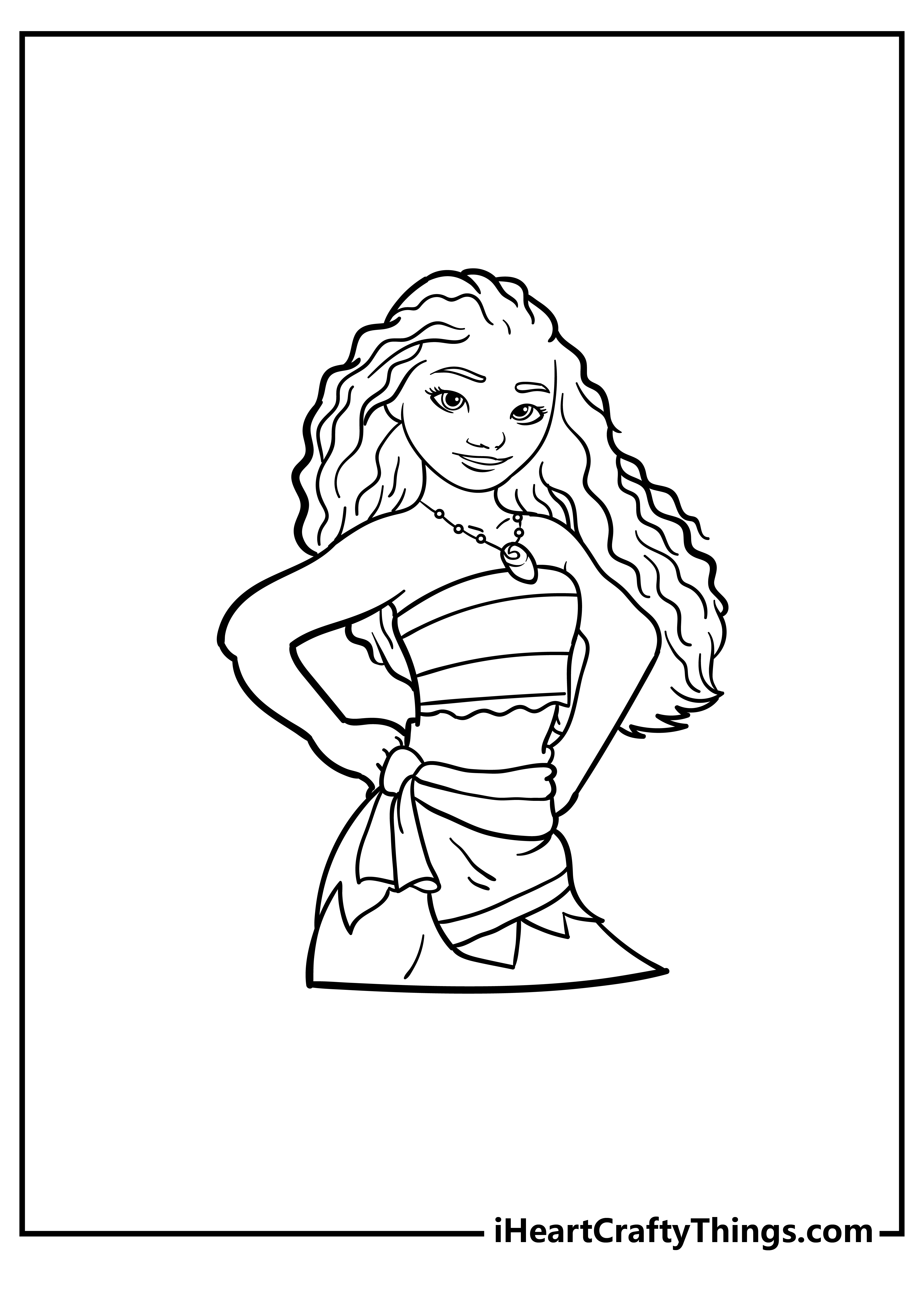 Moana coloring pages free printables