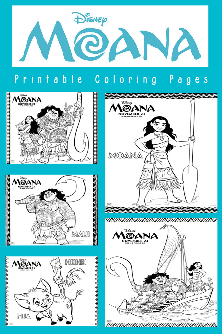 Moana coloring pages