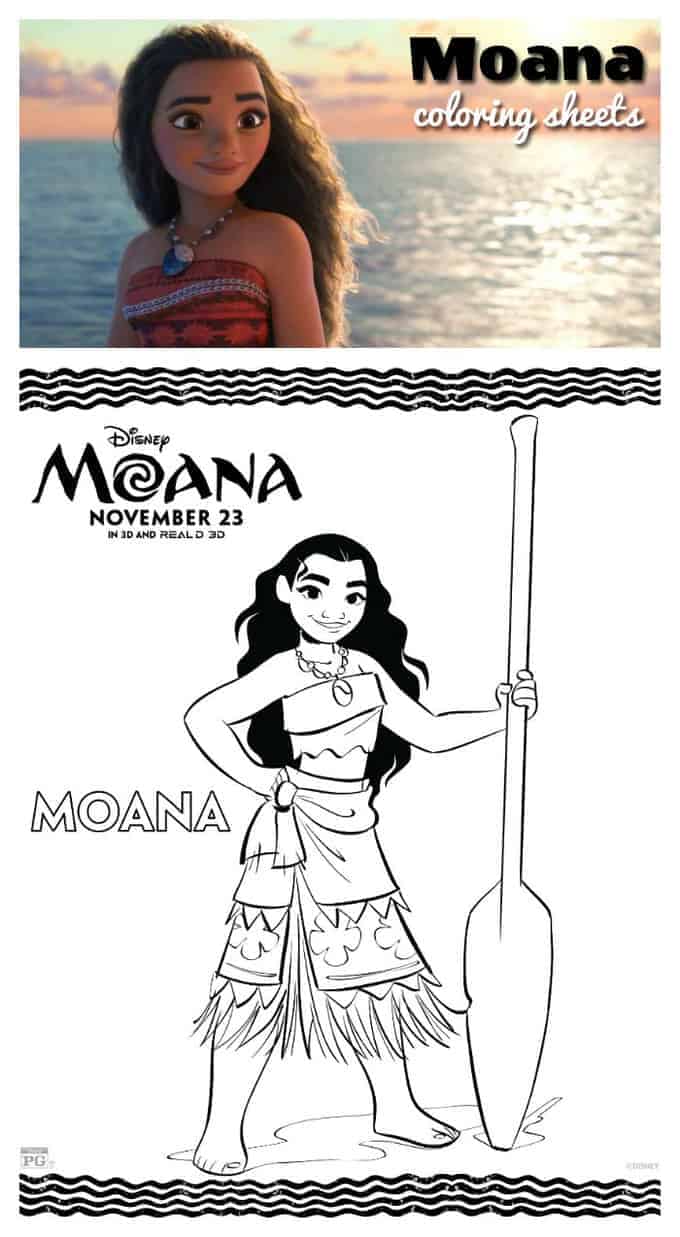 Disneys moana coloring sheets free printable download