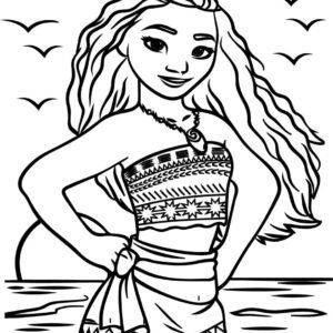 Moana coloring pages printable for free download