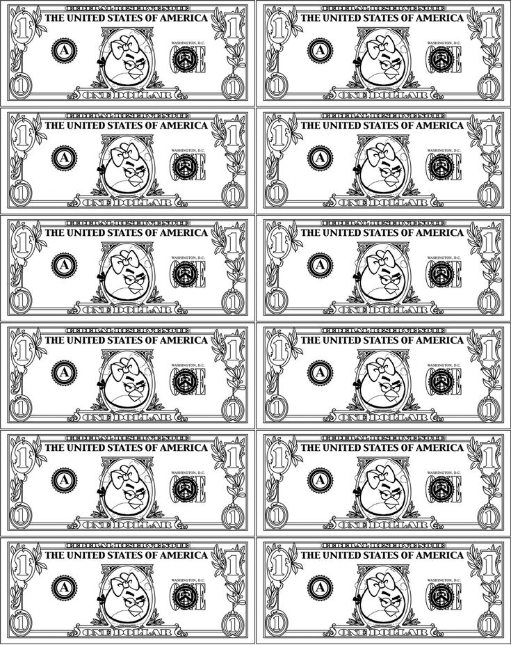 Impressive play money template space coloring pages money template printable play money