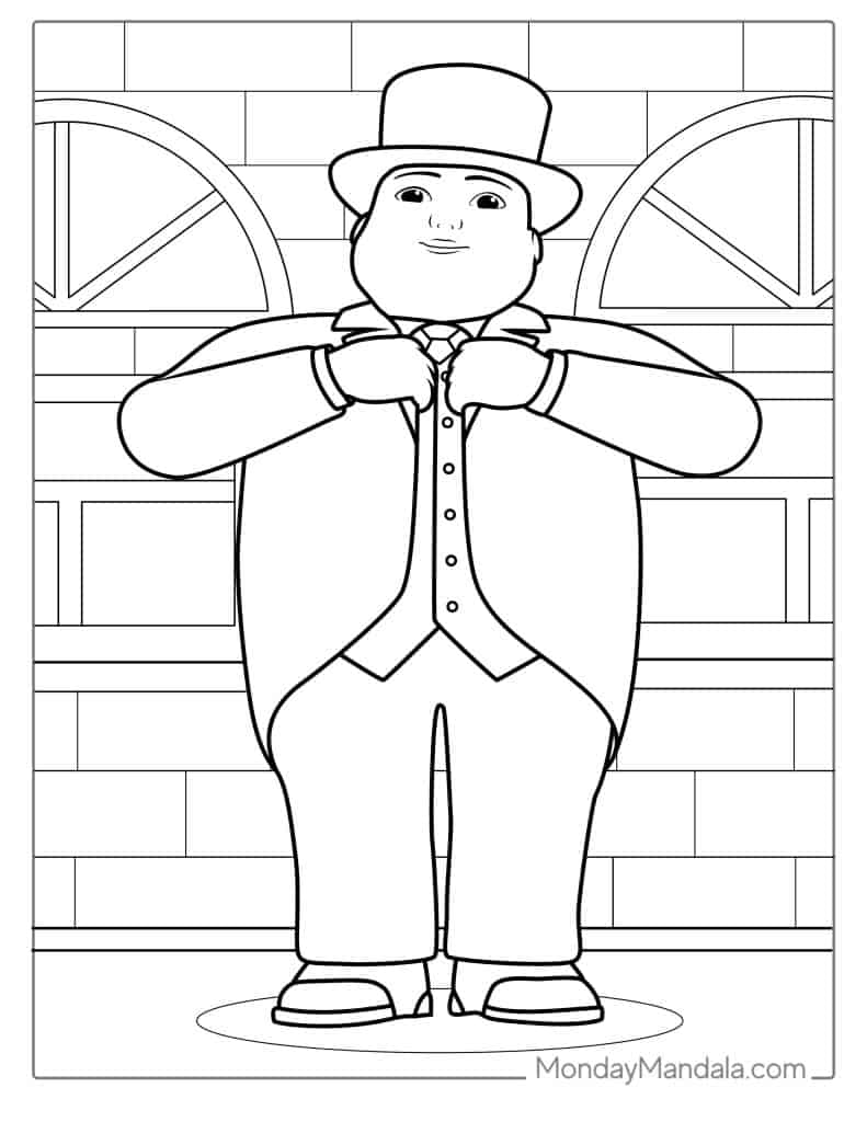 Thomas friends coloring pages free pdf printables