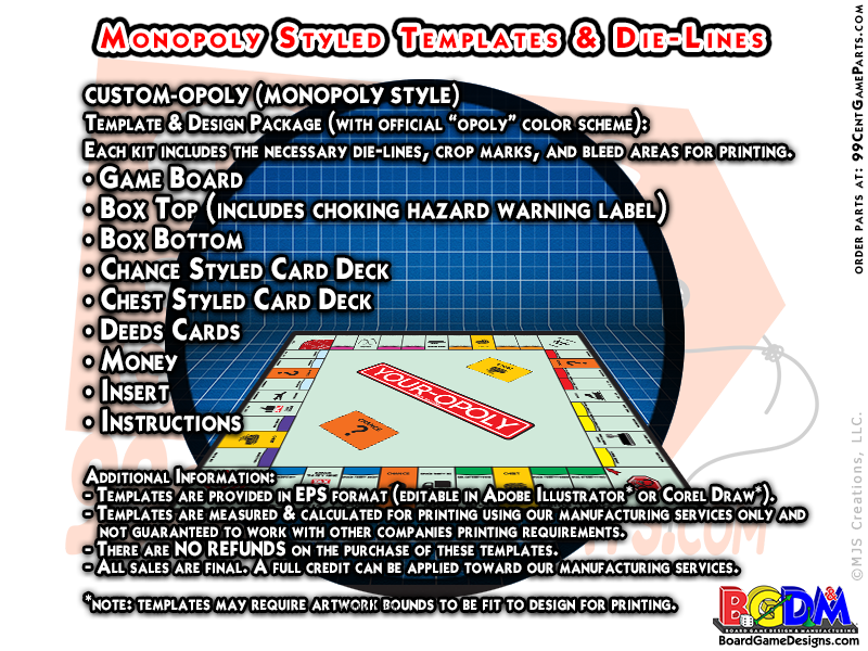 Monopoly templates make your own monopoly game templates