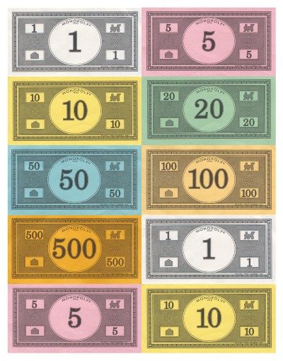 Free printable monopoly money templates