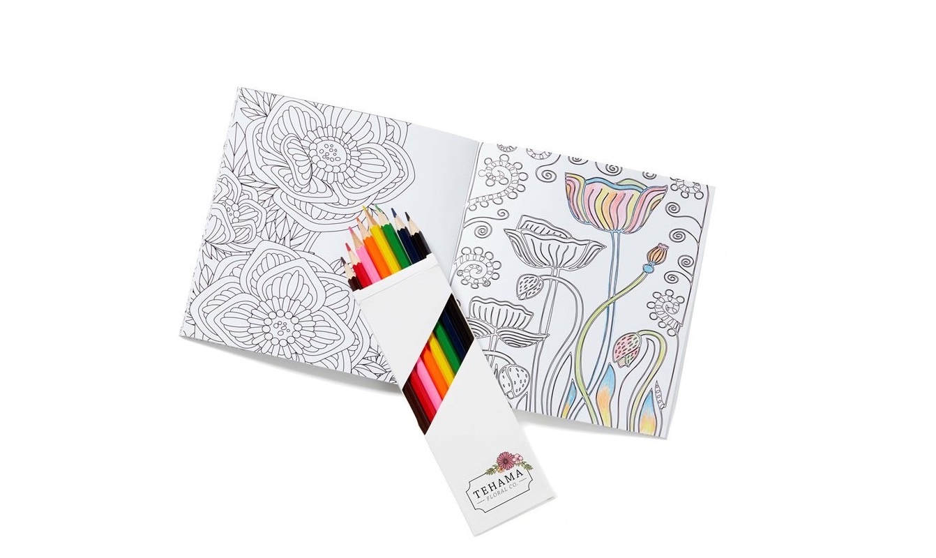 Colouring book printing thick uncoated stock