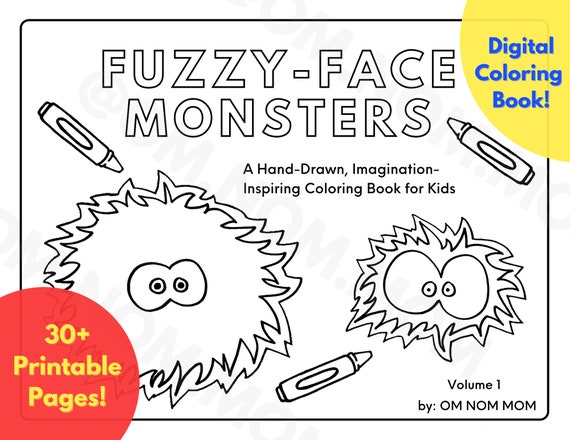Printable coloring book for kids fuzzy