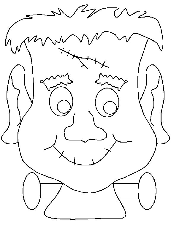 Halloween monster coloring pages purple kitty