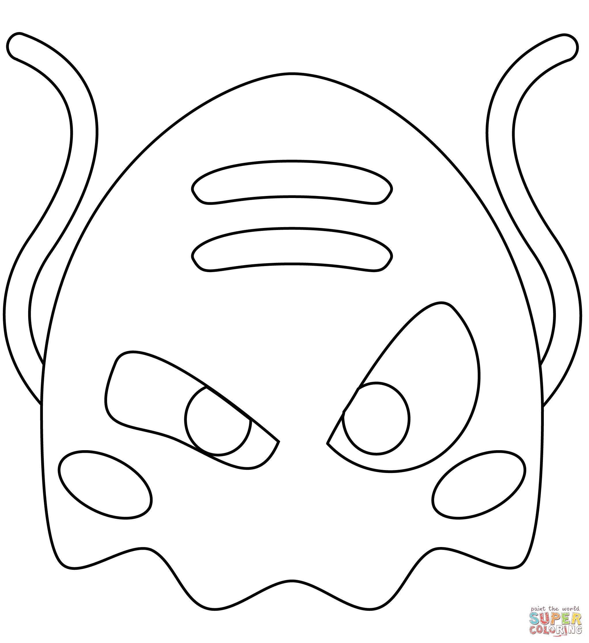 Alien monster coloring page free printable coloring pages