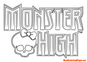 Monster high coloring pages