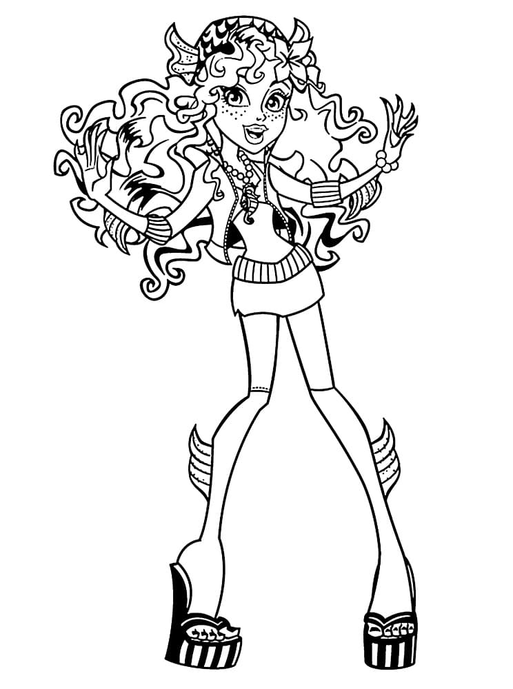 Monster high coloring pages