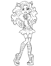 Monster high coloring pages draculaura