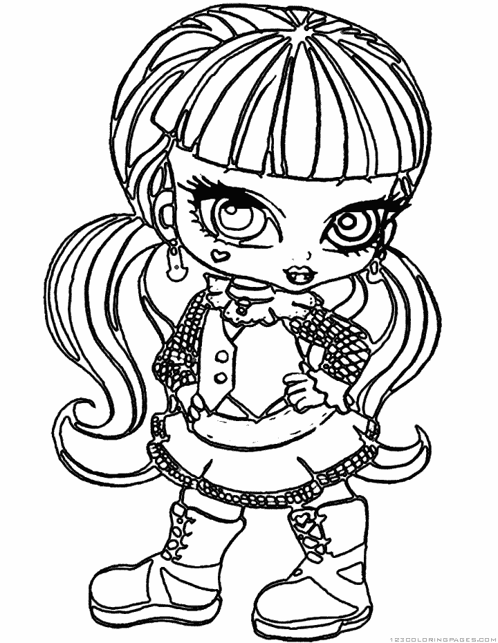 Monster high coloring pages