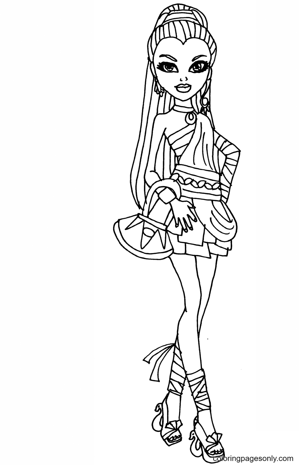 Monster high coloring pages