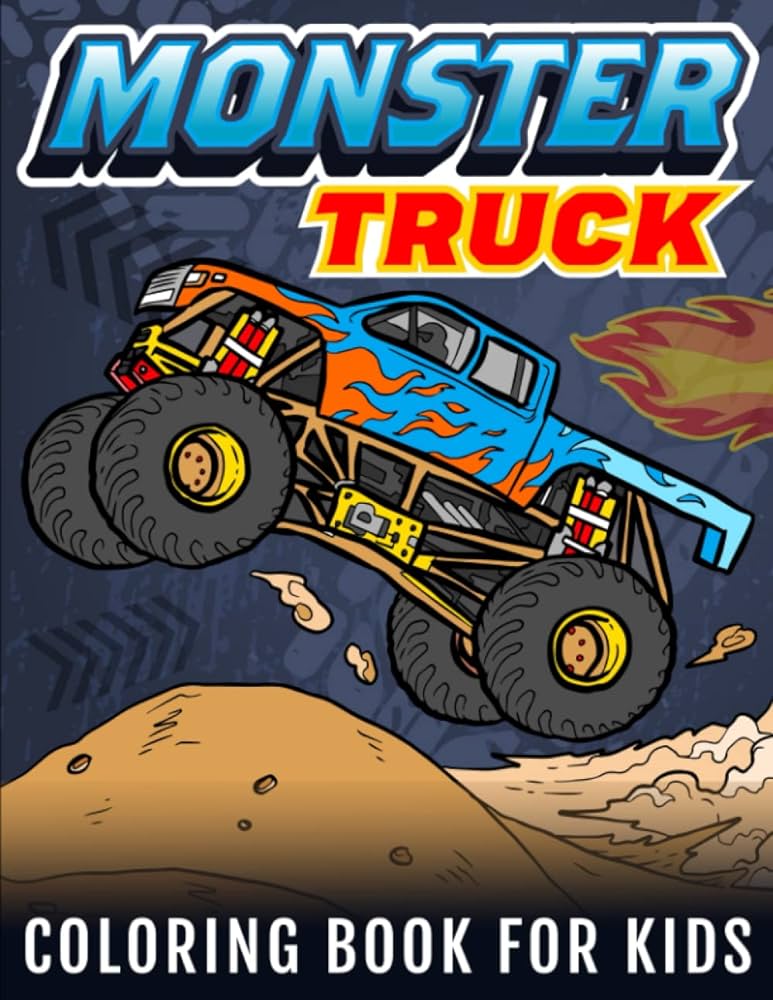 Monster truck coloring book for kids truck coloring book for kids ages