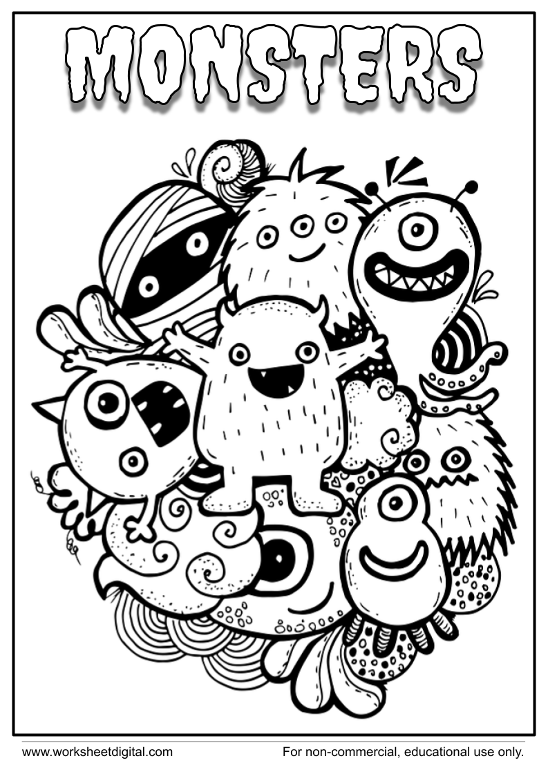 Doodle monster