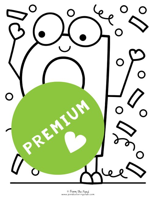 Premium vector monster alphabet coloring page letter f alphabet lore imprimir
