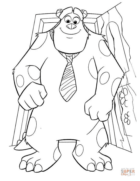 Monsters inc coloring pages printable for free download
