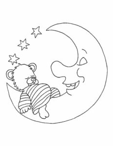 Printable moon coloring pages for kids add some color to that moon