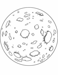 Printable moon coloring pages for kids add some color to that moon