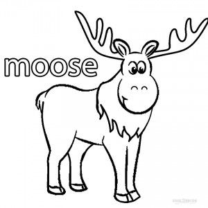 Cartoon moose coloring pages moose pictures moose cartoon coloring pages