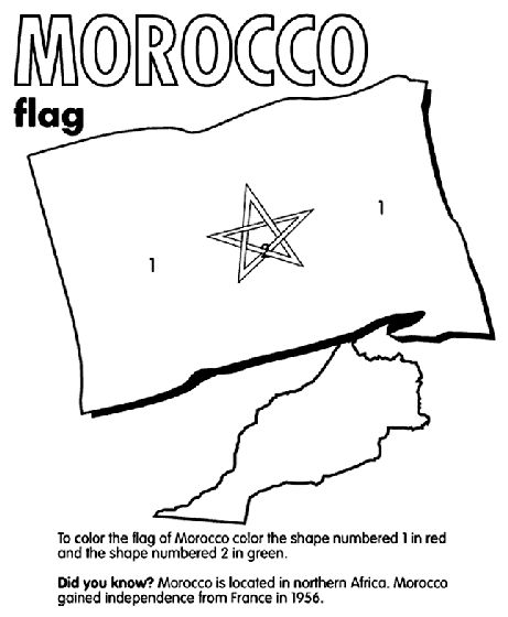 Morocco on crayola morocco flag flag coloring pages coloring pages