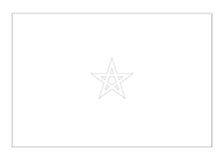 Morocco flag coloring
